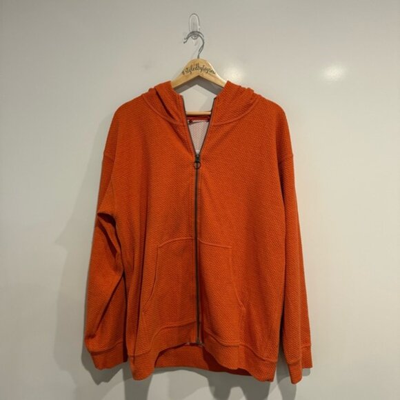 Lululemon All Yours Zip Hoodie *Bubble DotHeathered Brick / White - Picture 5 of 11